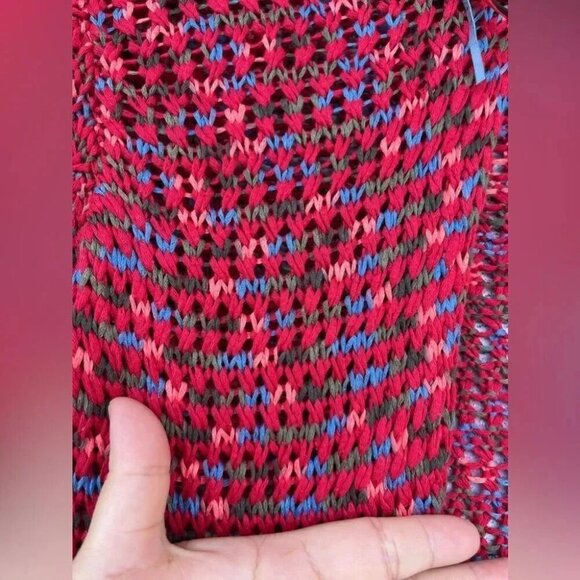 Save the queen multicolored crochet open cardigan XS - Picture 8 of 10